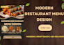 design attractive posters,menu for resturants, using canva